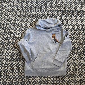 Basquiat Dinosaur hoodie Kids Grey Hoodie M